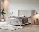 Alva 5ft Ottoman Bed Frame - Beige