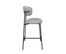 Amalfi Leather Bar Stool - Taupe