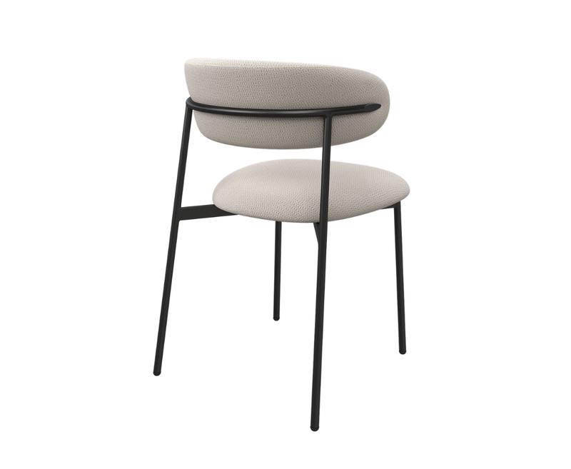 Amalfi Fabric Dining Chair - Ivory