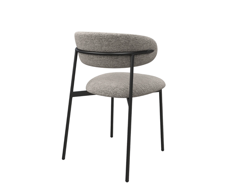 Amalfi Fabric Dining Chair - Light Grey
