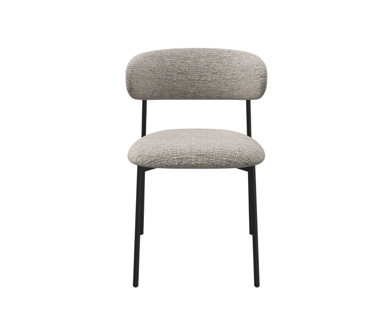 Amalfi Fabric Dining Chair - Light Grey