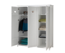 Amore 3 Door Wardrobe - White