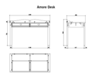 Amore Desk - White