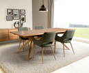 Anders 160cm Extending 5PC Dining Set - Oak