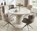 Aobha 1.3m Round Dining Table - Cream