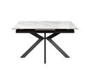 Aramis 130cm Ceramic Ext Dining Table - Glossy White