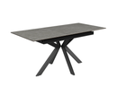 Aramis 130cm Ceramic Ext Dining Table - Matt Grey
