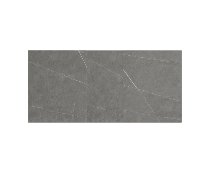 Aramis 130cm Ceramic Ext Dining Table - Matt Grey