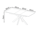 Aramis 130cm Ceramic Ext Dining Table - Glossy White
