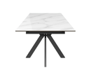 Aramis 130cm Ceramic Ext Dining Table - Glossy White