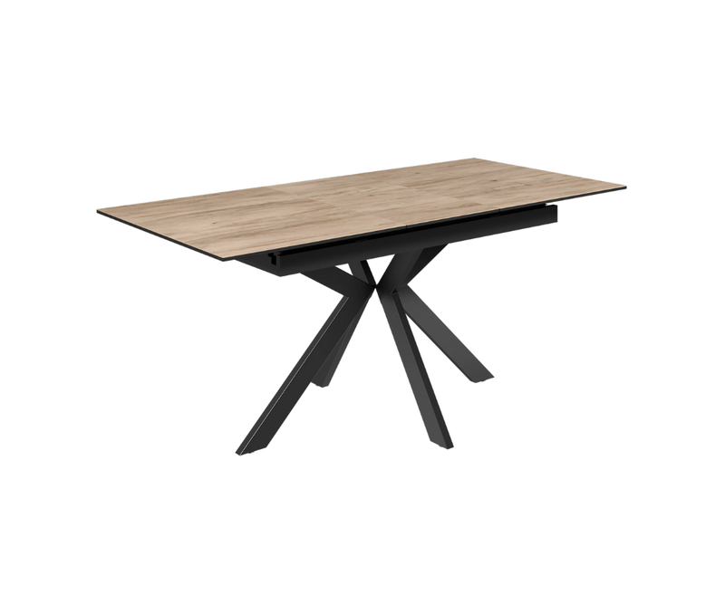 Aramis 130cm Ceramic Ext Dining Table - Wood