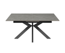 Aramis 160cm Ceramic Ext Dining Table - Matt Grey