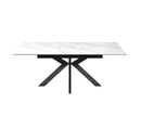 Aramis 160cm Ceramic Ext Dining Table - Glossy White