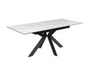 Aramis 160cm Ceramic Ext Dining Table - Glossy White