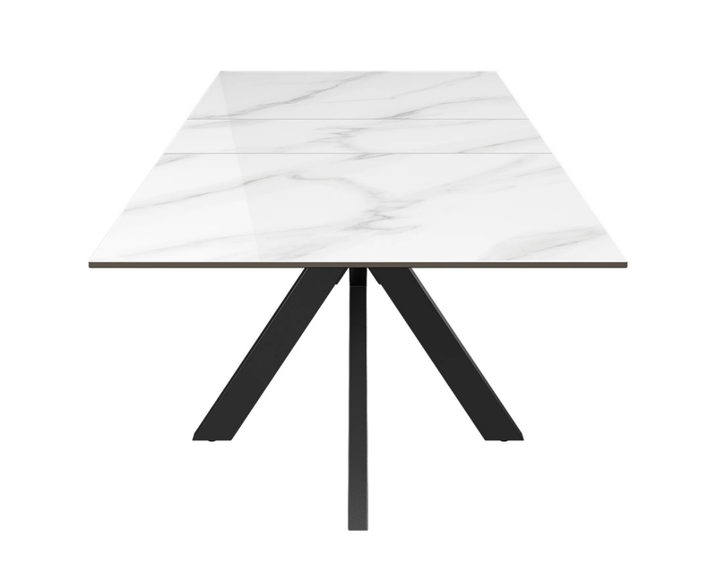 Aramis 160cm Ceramic Ext Dining Table - Glossy White