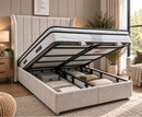 Ariya 4ft6 Double Ottoman Bed - Taupe