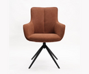 Atlas Swivel Dining Chair - Rust
