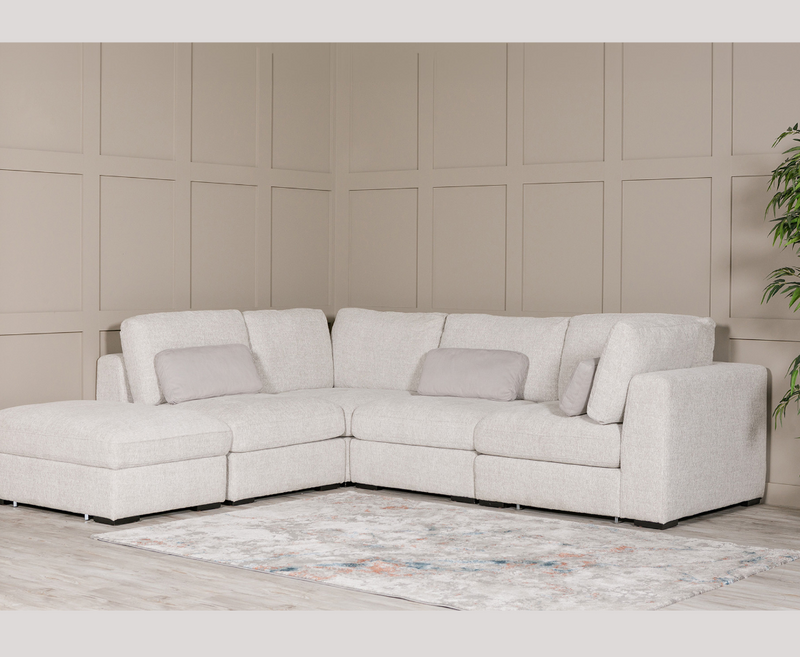 Aurori Corner Sofa Set RHF and LHF - Light Grey