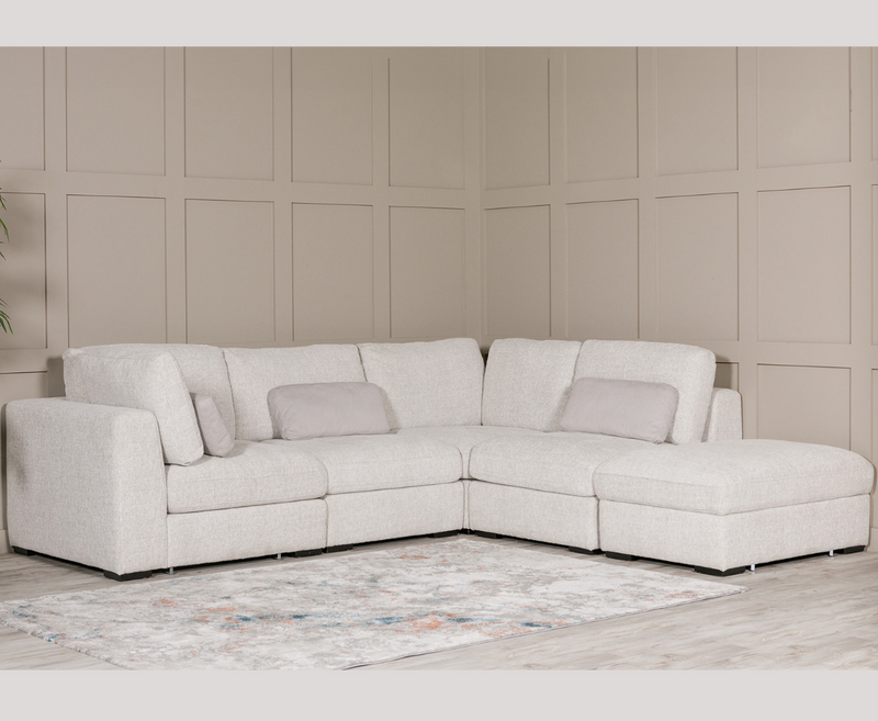 Aurori Corner Sofa Set RHF and LHF - Light Grey