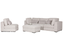 Aurori 3+1 Seater Sofa with Storage Ottoman Set - Light Grey