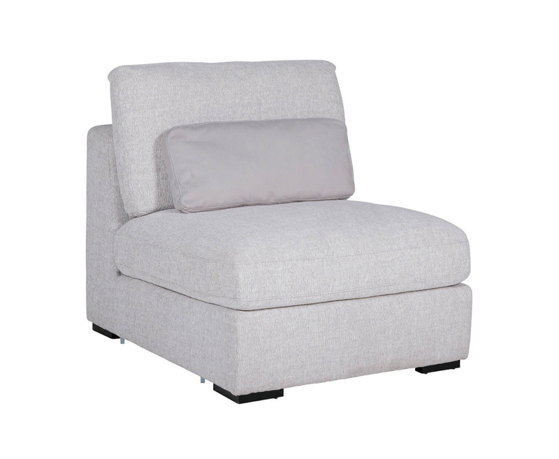 Aurori 1 Seater Armless Unit Sofa - Light Grey