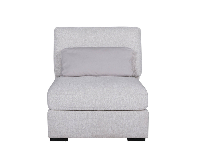 Aurori 1 Seater Armless Unit Sofa - Light Grey