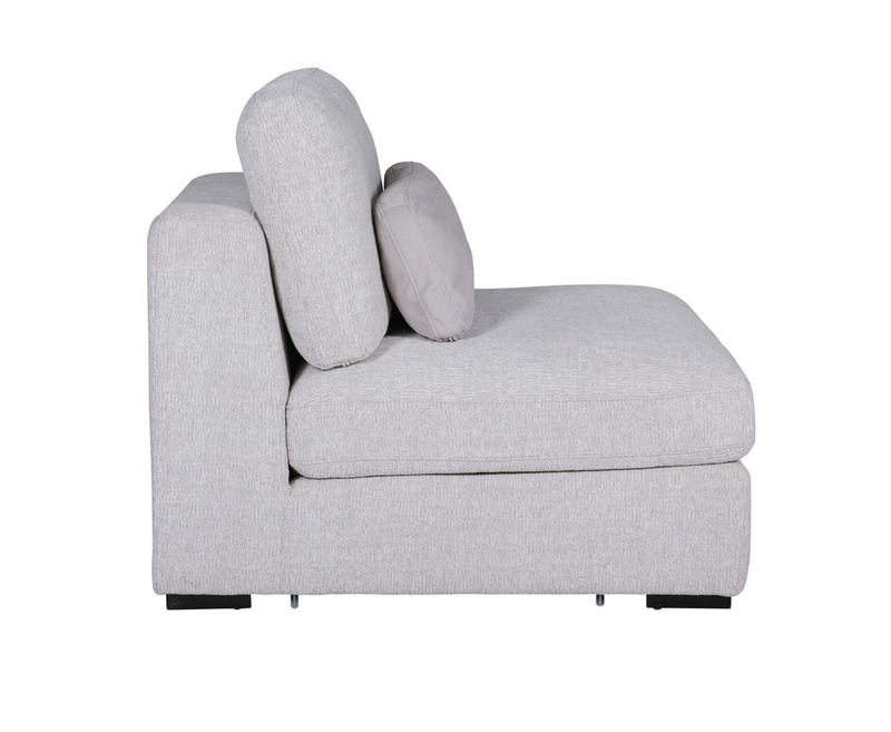 Aurori 1 Seater Armless Unit Sofa - Light Grey