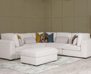 Aurori 2C2 Corner Sofa with Ottoman Storage Set - Light Grey