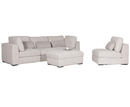 Aurori 3+1 Seater Sofa with Storage Ottoman Set - Light Grey