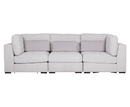 Aurori 3+1 Seater Sofa with Storage Ottoman Set - Light Grey