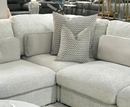 Aurori Corner Arm Sectional Unit Sofa - Light Grey