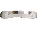 Aurori 2C2 Corner Sofa with Ottoman Storage Set - Light Grey