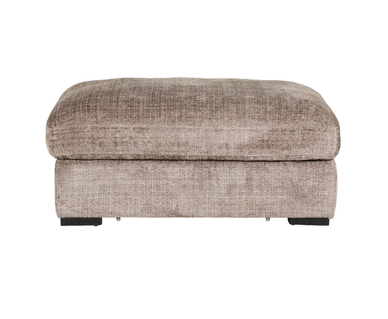 Aurori 3+1 Seater Sofa with Storage Ottoman Set - Mink