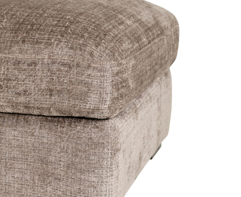 Aurori 3+1 Seater Sofa with Storage Ottoman Set - Mink