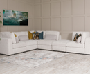 Aurori 2C2 Corner Sofa with Ottoman Storage Set - Light Grey