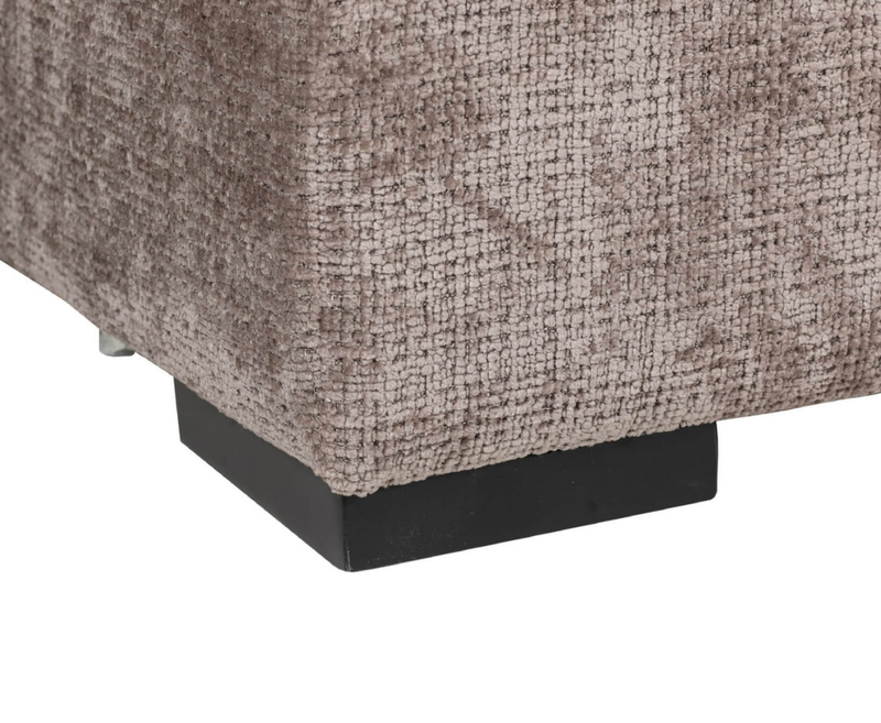 Aurori 3+1 Seater Sofa with Storage Ottoman Set - Mink