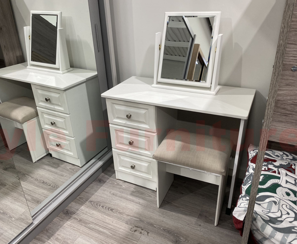 Avoca Dressing Table Single Pedestal