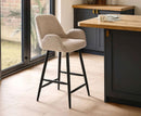Barley Chenille Bar Stool - Cookies and Cream