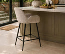 Barley Chenille Bar Stool - Cookies and Cream