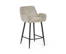 Barley Chenille Bar Stool - Cookies and Cream