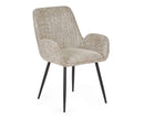 Barley Chenille Dining Chair (Sold in 2) - Cookies and Cream