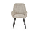 Barley Chenille Dining Chair (Sold in 2) - Cookies and Cream
