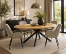 Barley Chenille Dining Chair (Sold in 2) - Cookies and Cream
