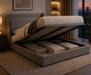 Blakely 4ft6 Double USB Ottoman Bed - Grey