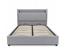 Blakely 4ft6 Double USB Ottoman Bed - Grey