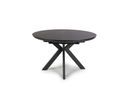 Boston 1.2M Round Extending Dining Table - Black