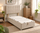 Brogan 3ft Single Ottoman Bed Frame - Beige