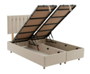 Brogan 4ft Small Double Ottoman Bed Frame - Beige