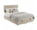 Brogan 4ft Small Double Ottoman Bed Frame - Beige