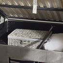 Klay 5ft Side Lift Ottoman TV Bed - Light Grey